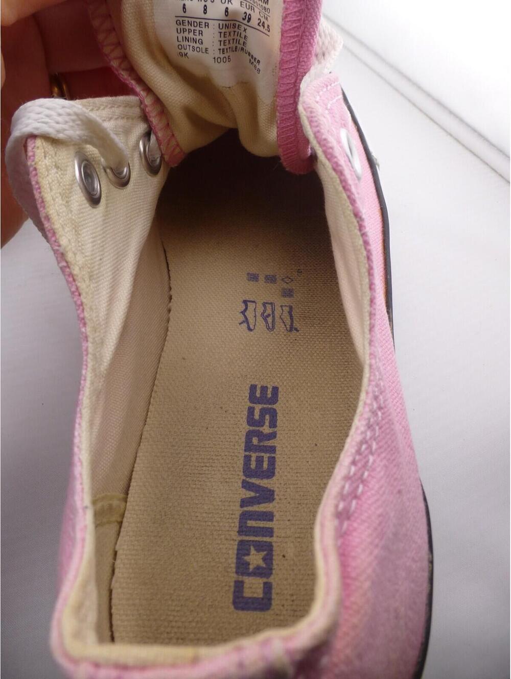 Converse All Star Low Top Sneakers Women's US 8 Pink Canvas M9007 Casual ShoesM3 - Picture 9 of 12